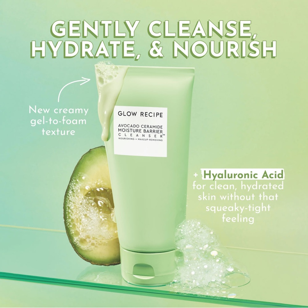 Glow Recipe Avocado Ceramide Moisture Barrier Cleanser - Green